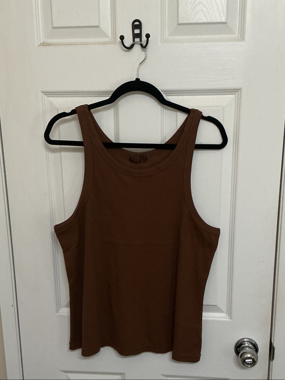 nuuds Brown Scoop Tank Top